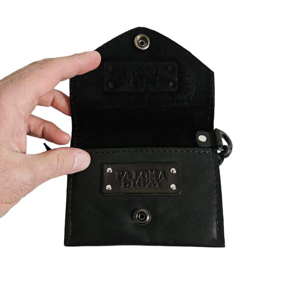 Paloma Lidzy Red Rose Black Leather Custom Wallet - Picture 5 of 7